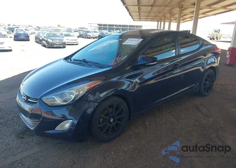 2013 Hyundai Elantra Limited z USA, uszkodzony, nr VIN 5NPDH4AE5DH418896